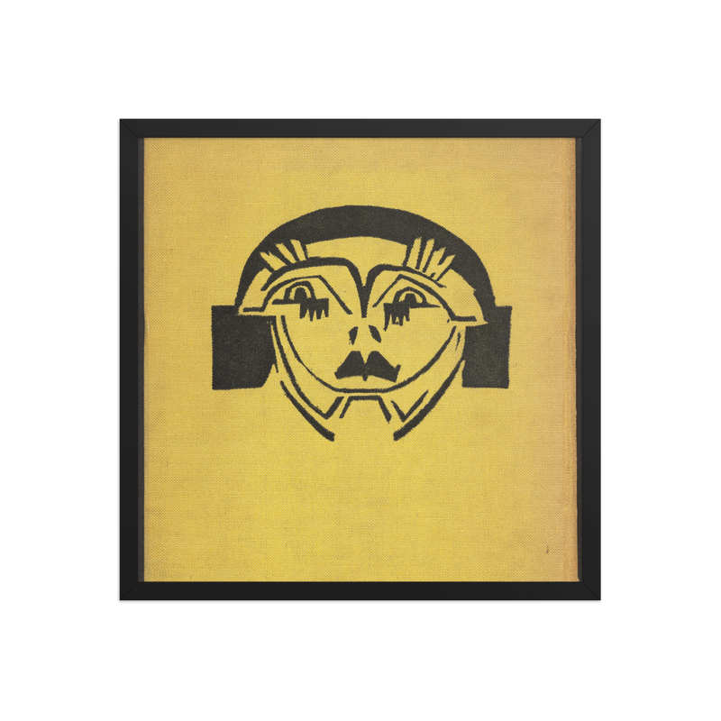Ernst Ludwig Kirchner, Back cover of Kirchner Zeichnungen, 1925, Framed