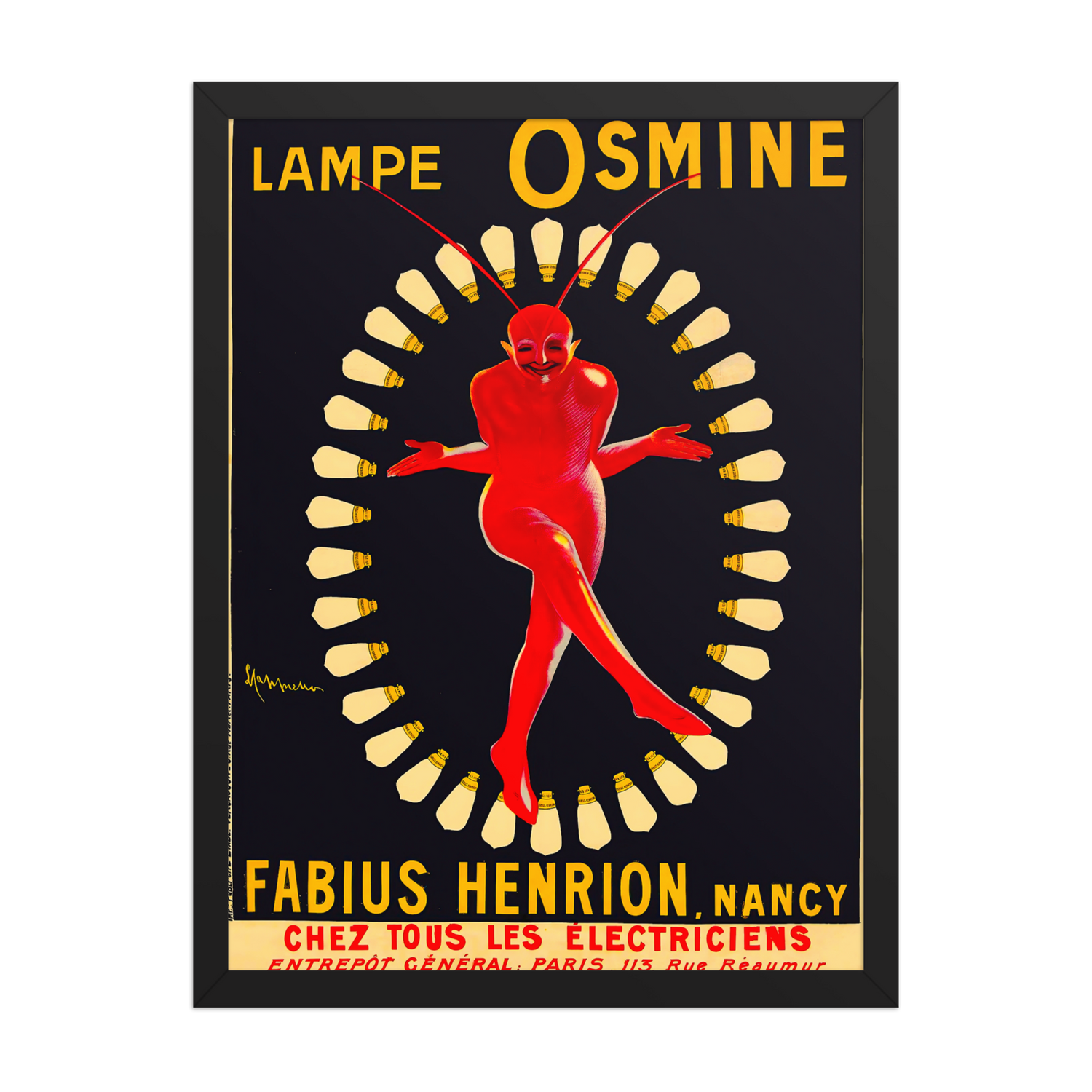 Leonetto Cappiello, Lampe Osmine, 1910