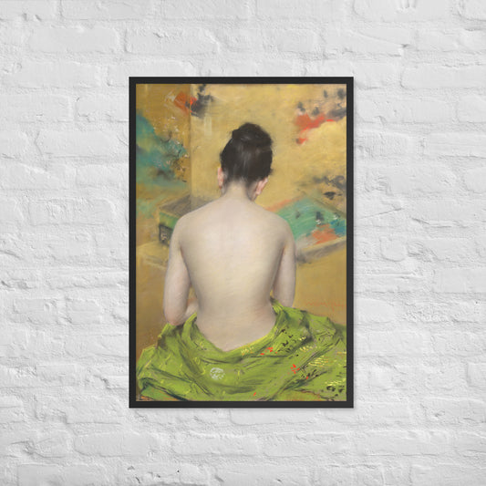 William Merritt Chase, Study of Flesh Color and Gold, 1888, Framed