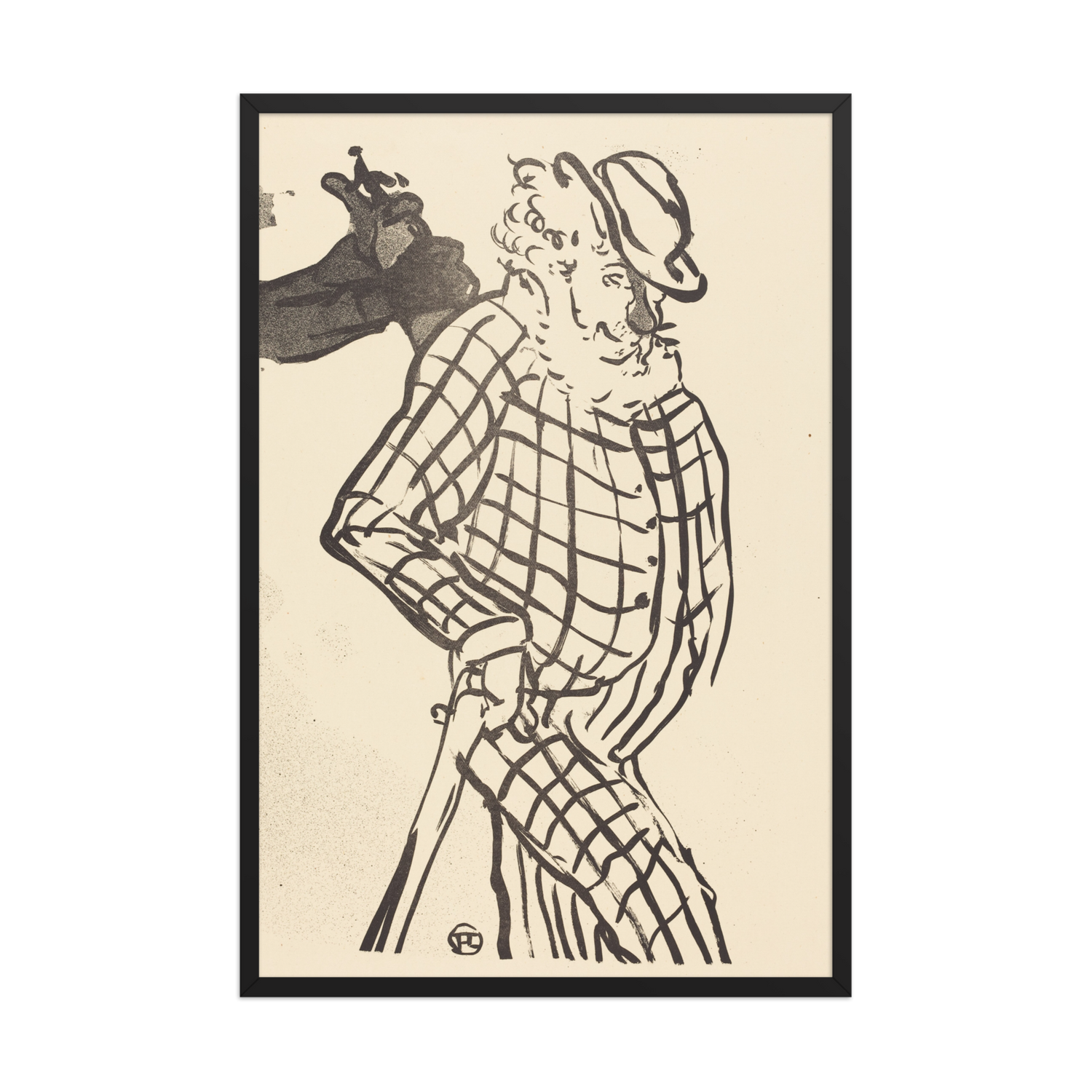 Henri de Toulouse Lautrec, American Singer (Chanteur Americain), 1893, Framed