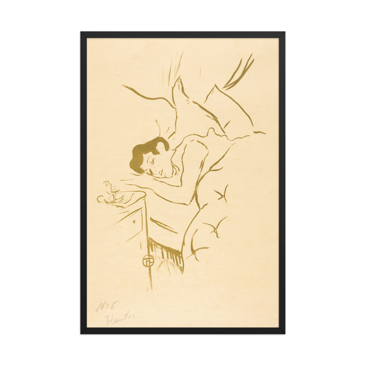 Henri de Toulouse Lautrec, Your Mouth, 1893, Framed