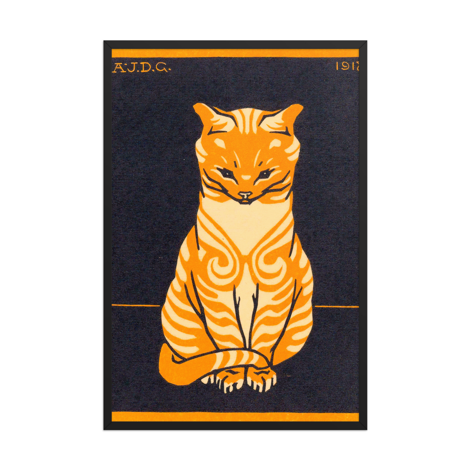 Julie de Graag, Zittende Kat, Framed