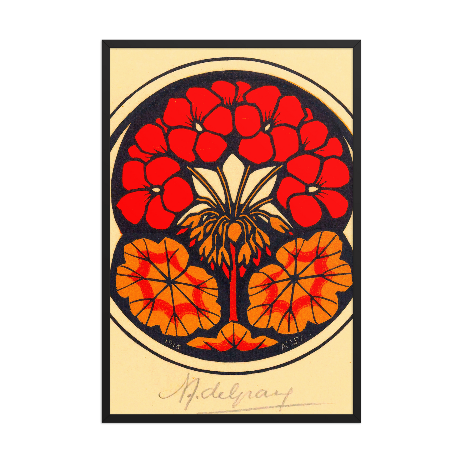 Julie de Graag, Oost Indische Kers, Framed