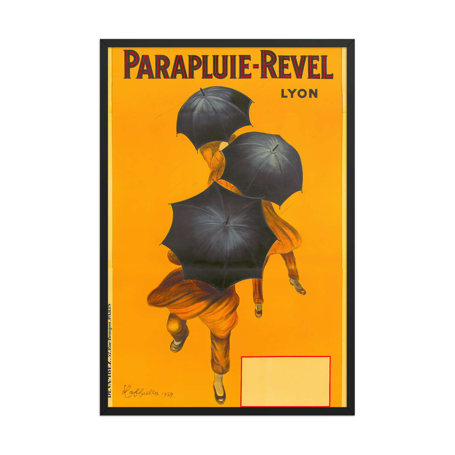 Leonetto Cappiello, Parapluie Revel, 1929
