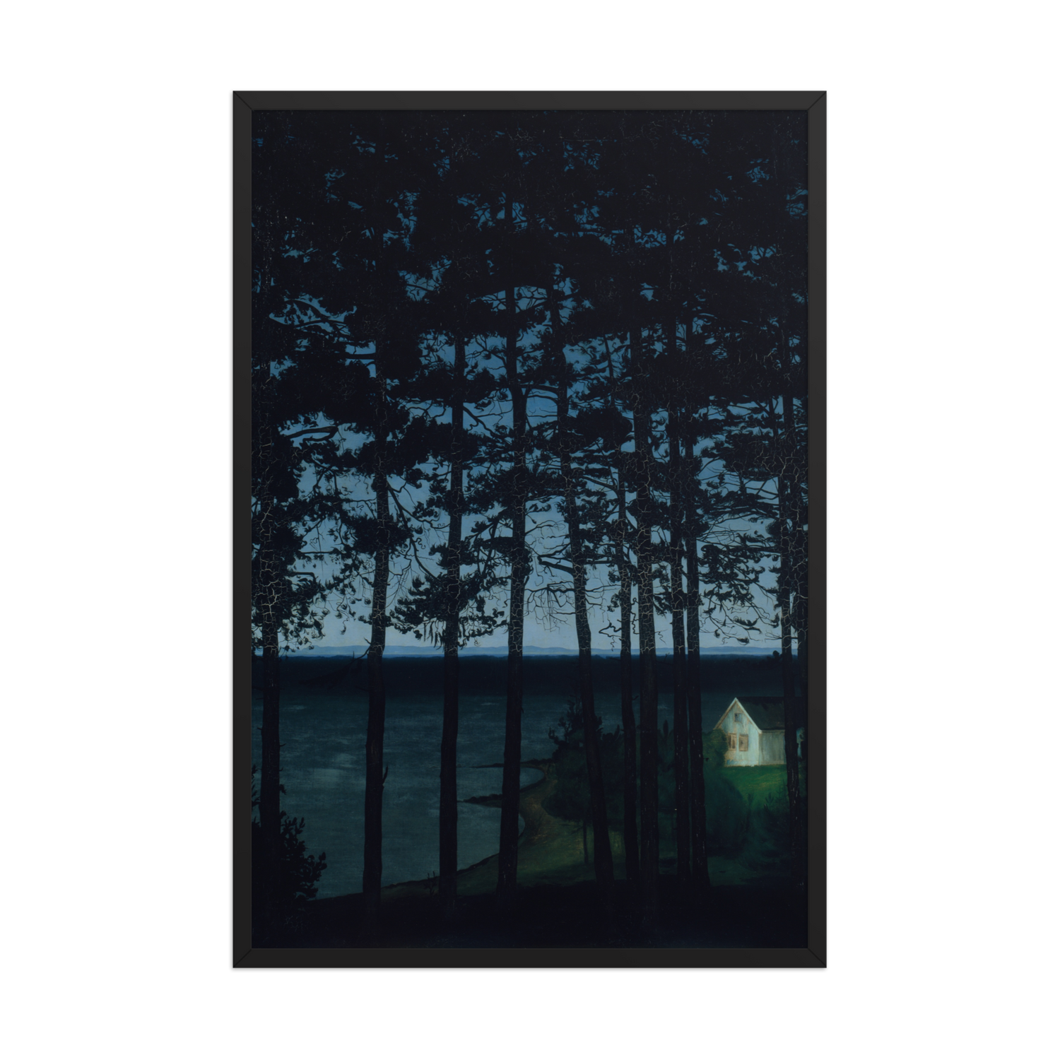 Harald Sohlberg, Fishermans Cottage, 1906, Framed