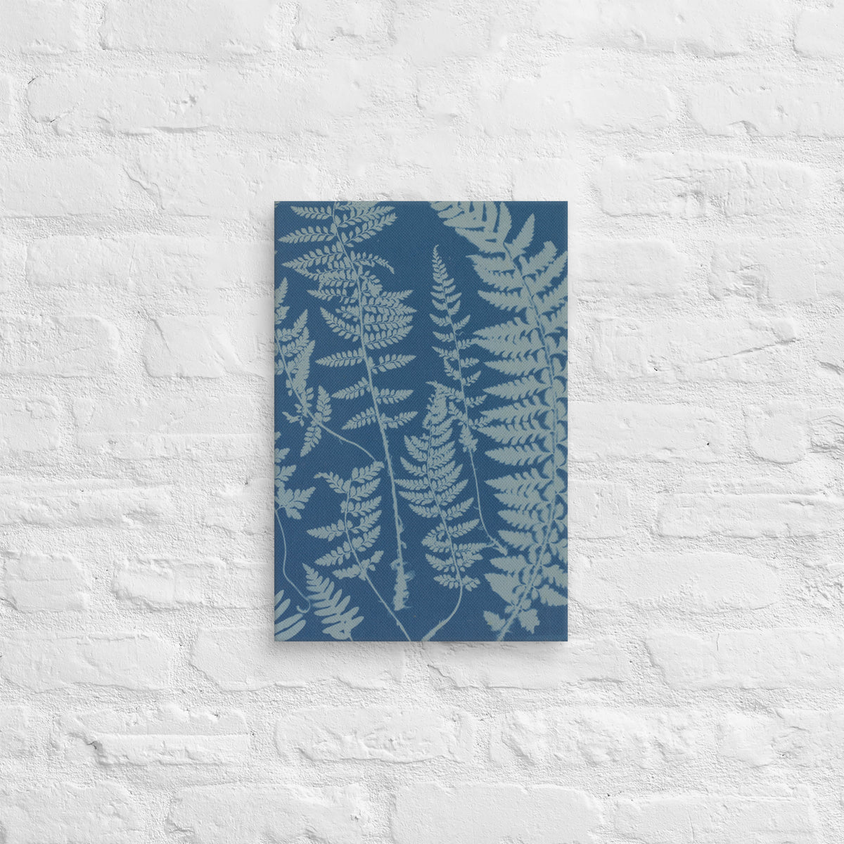 Anna Atkins, Ferns, Specimen of Cyanotype, 1840, Canvas