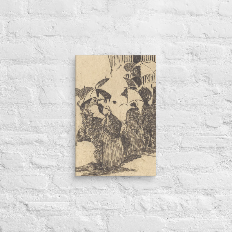 Edouard Manet, Line in Front of the Butcher Shop, 1870, Canvas