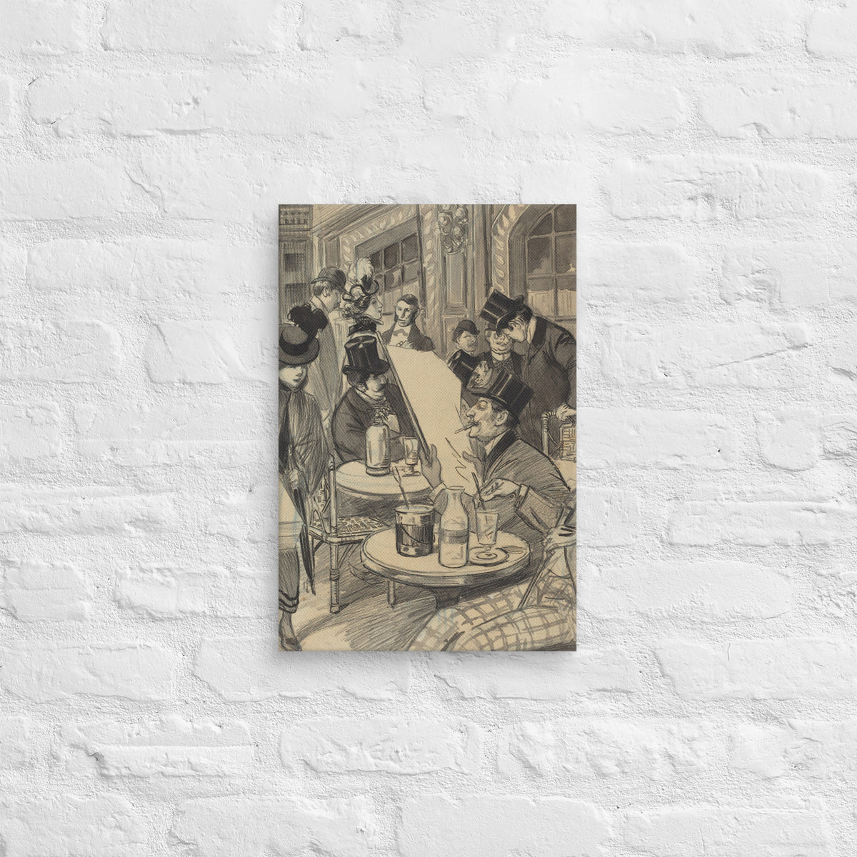 Chez Maximem, The Streets of Paris, 1943, Canvas