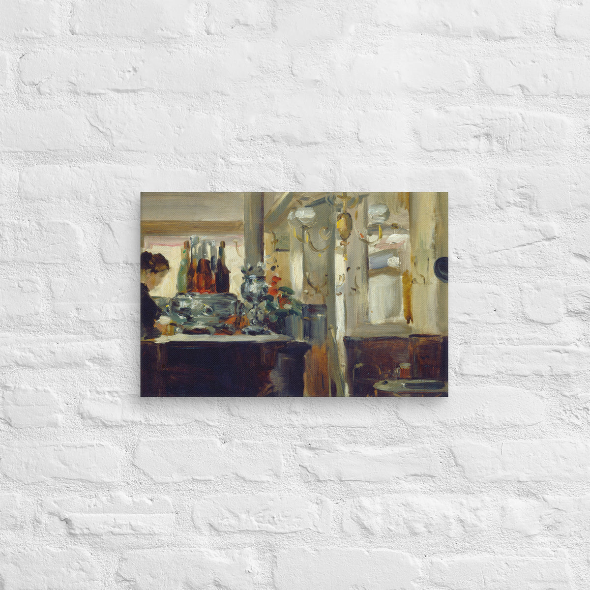 Style of Edouard Manet, Bon Bock Cafe, 1881, Canvas