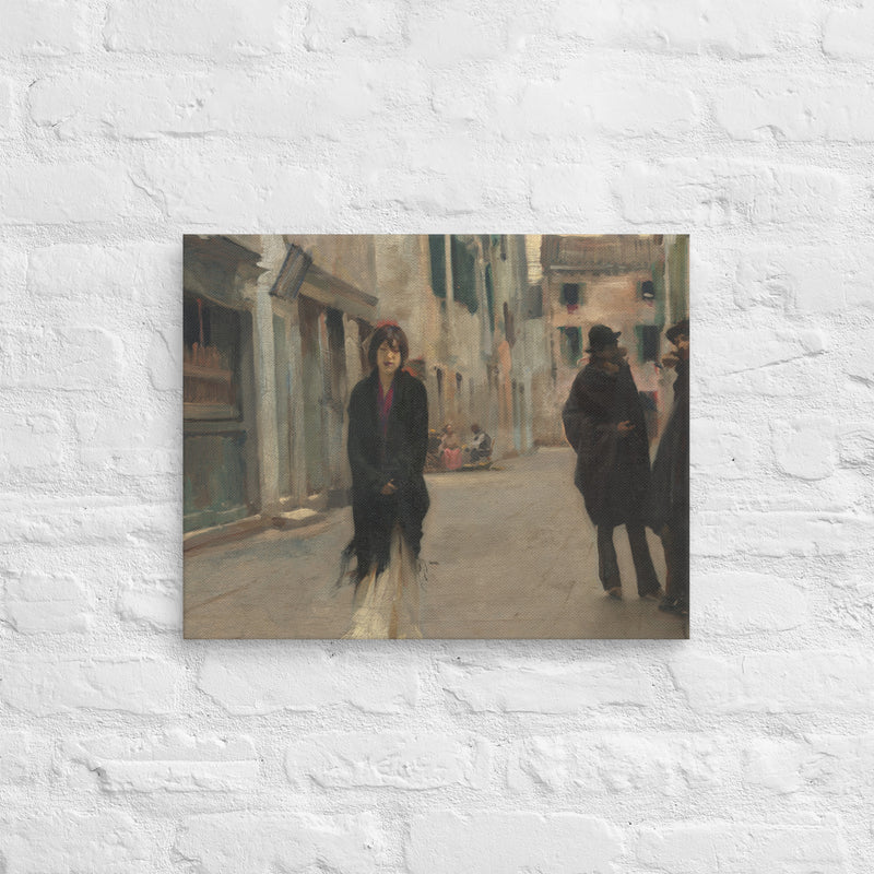 John Singer Sargent, Street in Venice, 1882, Canvas