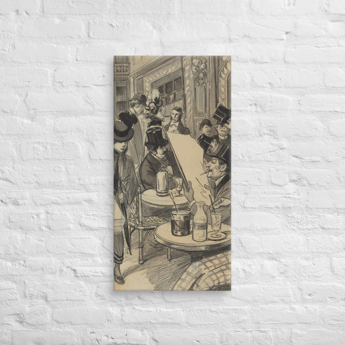 Chez Maximem, The Streets of Paris, 1943, Canvas