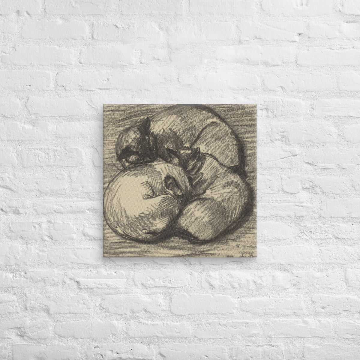 Tsching Batzar, The Cats, 1943, Canvas