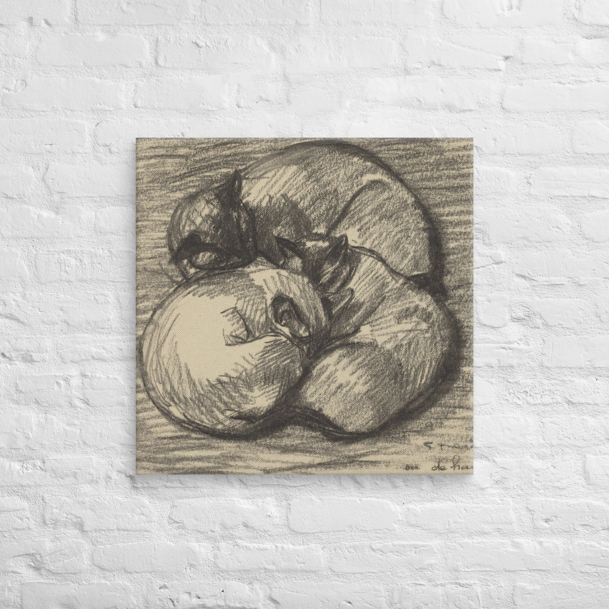 Tsching Batzar, The Cats, 1943, Canvas