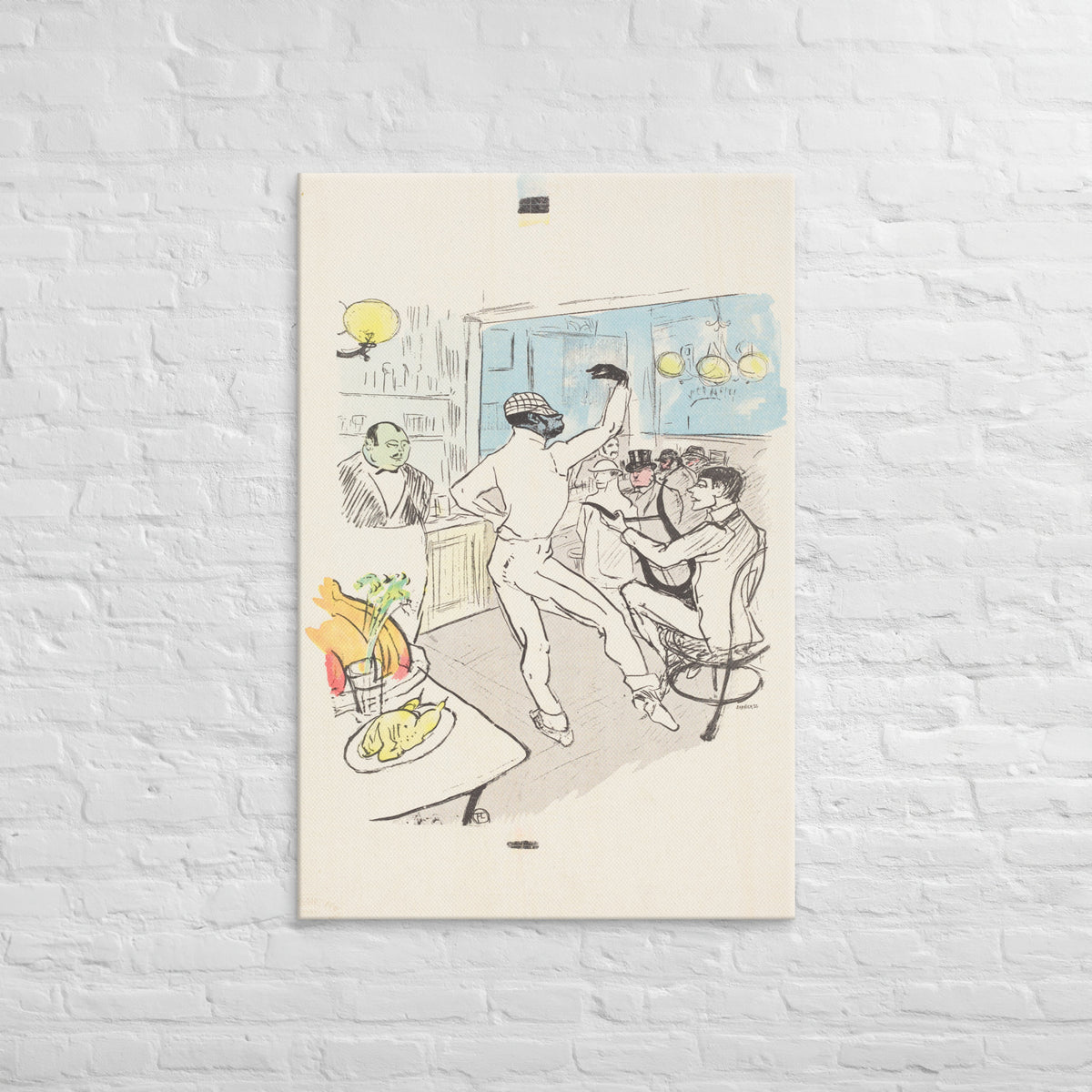 Dancing in the Achille Bar, 1952, Canvas