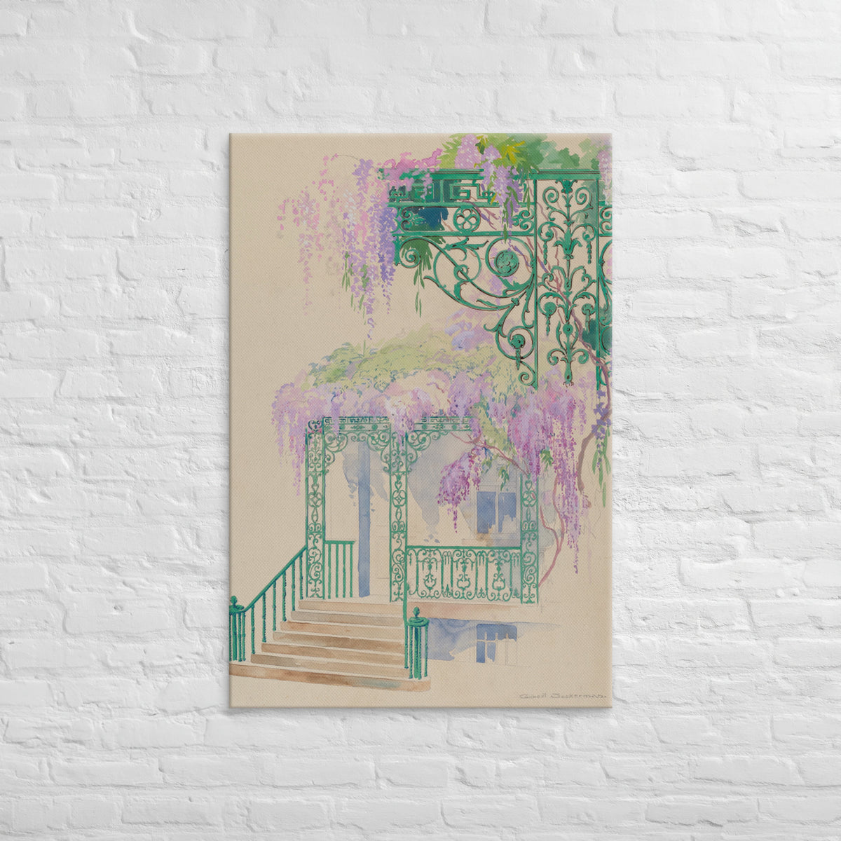 Gilbert Sackermanm, Cast Iron Porch Railing, 1936, Canvas