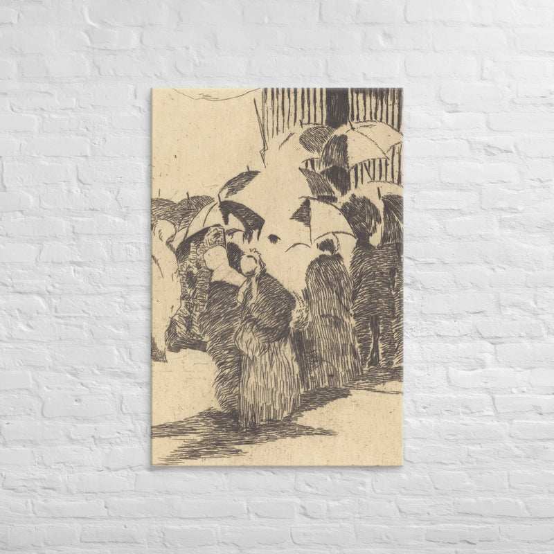 Edouard Manet, Line in Front of the Butcher Shop, 1870, Canvas