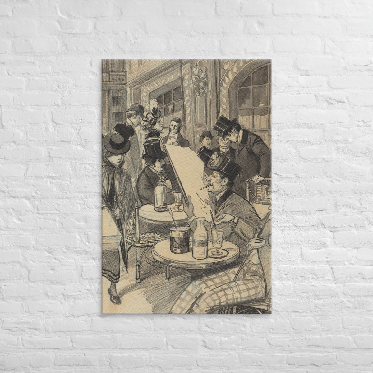 Chez Maximem, The Streets of Paris, 1943, Canvas
