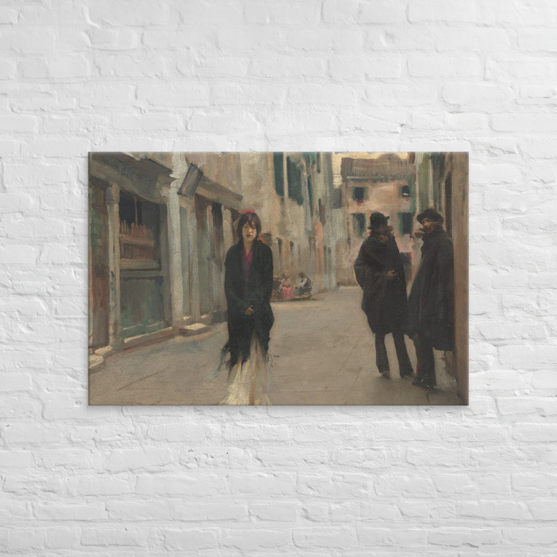 John Singer Sargent, Street in Venice, 1882, Canvas