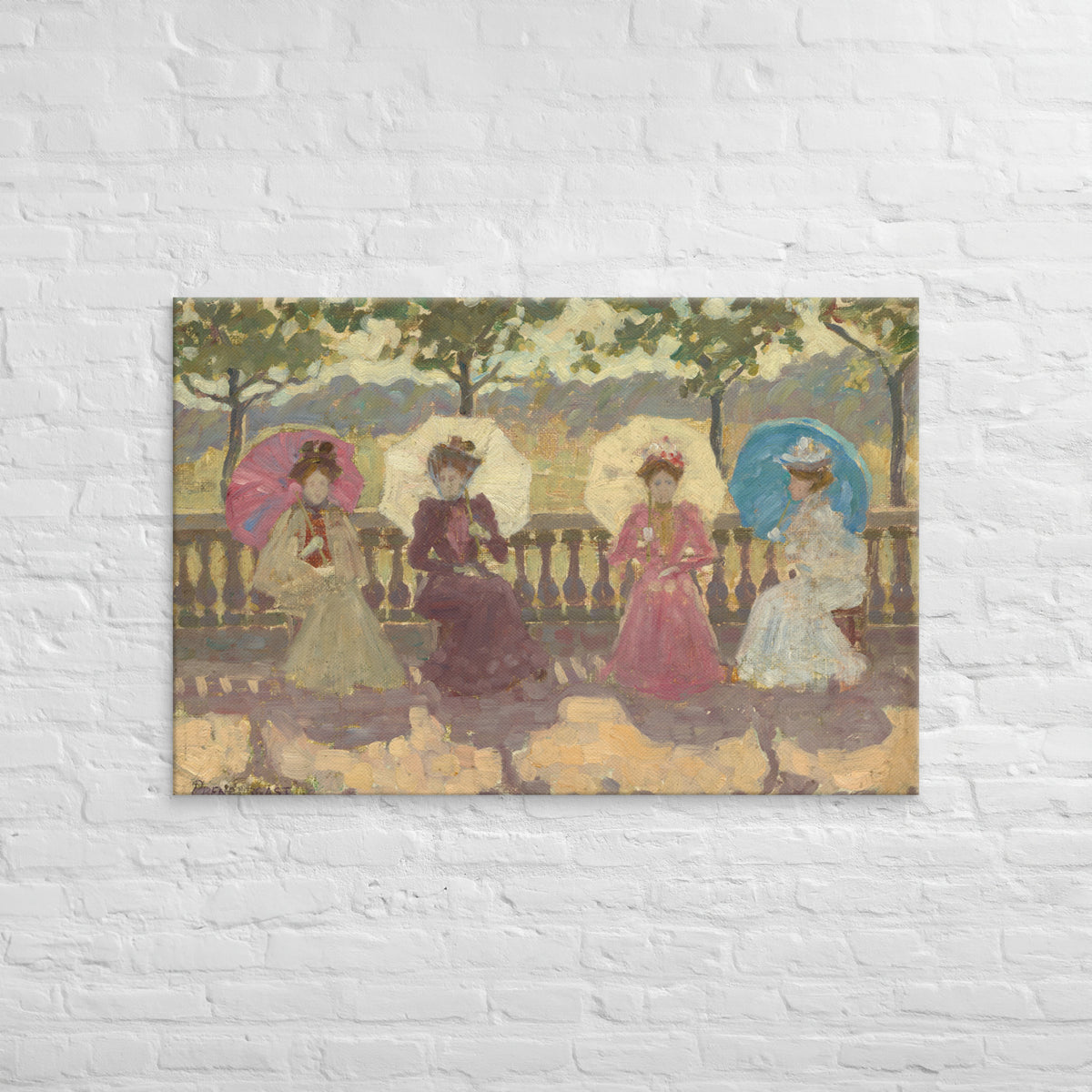Maurice Prendergast, In the Park, Paris, 1891, Canvas