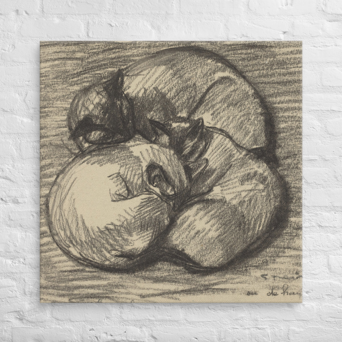 Tsching Batzar, The Cats, 1943, Canvas