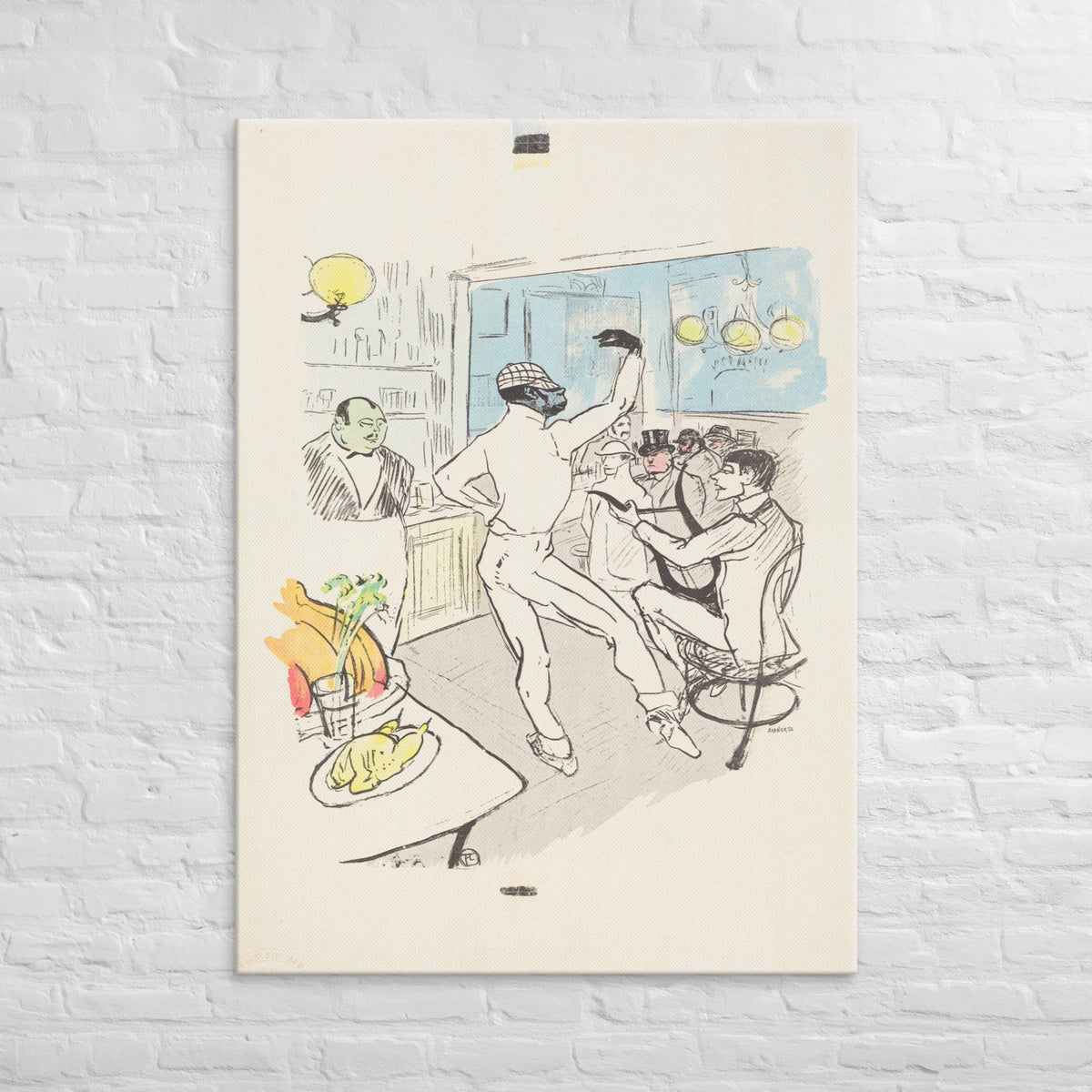 Dancing in the Achille Bar, 1952, Canvas