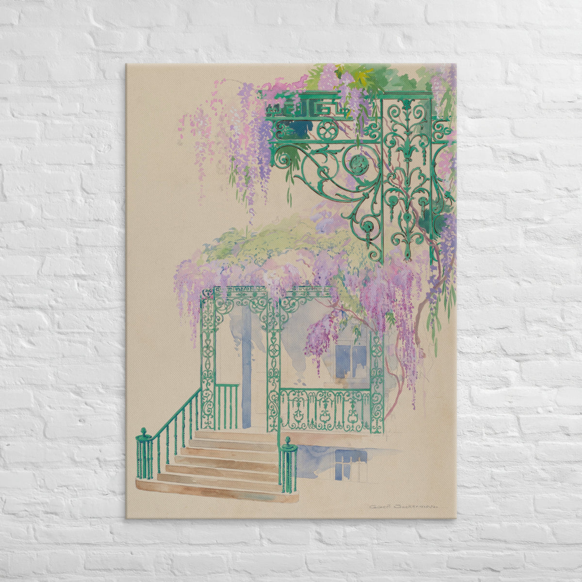 Gilbert Sackermanm, Cast Iron Porch Railing, 1936, Canvas