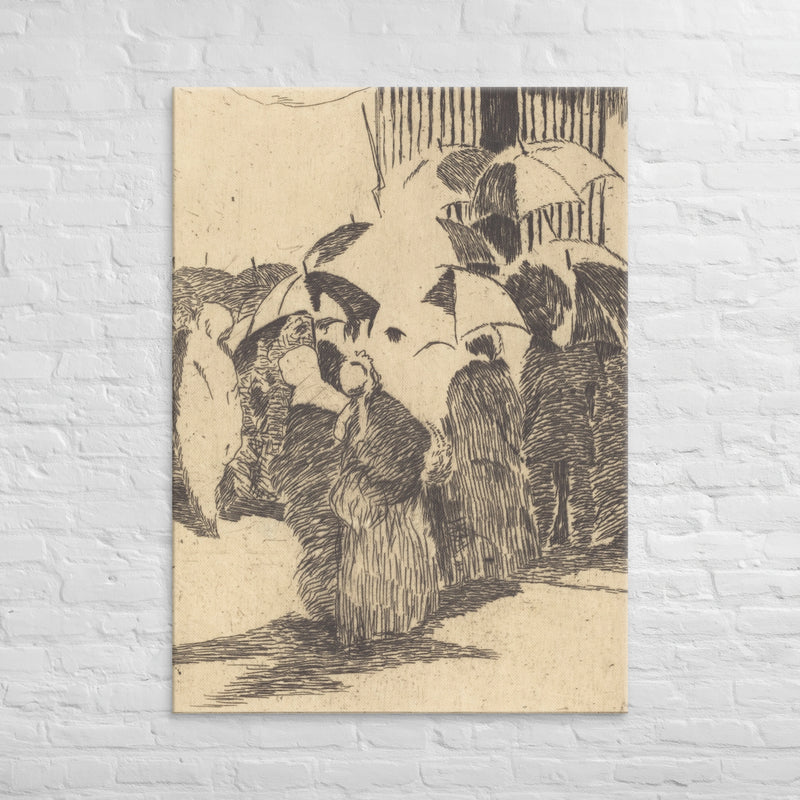 Edouard Manet, Line in Front of the Butcher Shop, 1870, Canvas