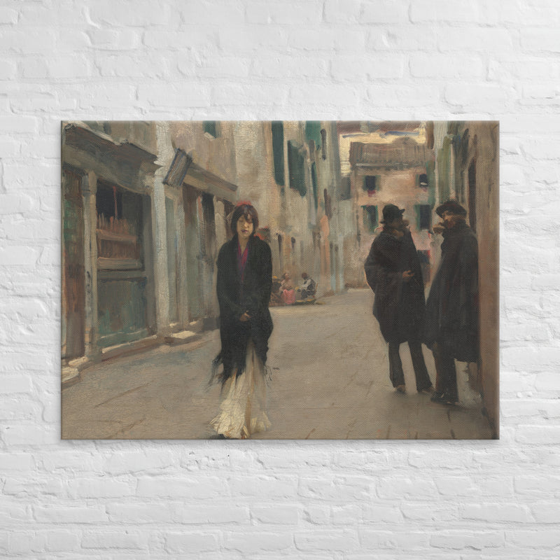 John Singer Sargent, Street in Venice, 1882, Canvas