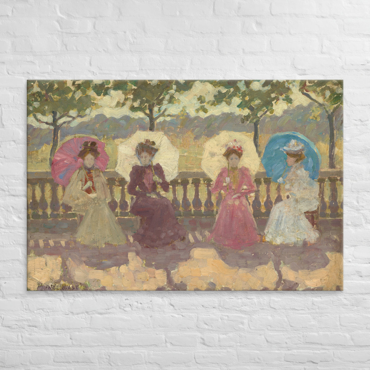 Maurice Prendergast, In the Park, Paris, 1891, Canvas
