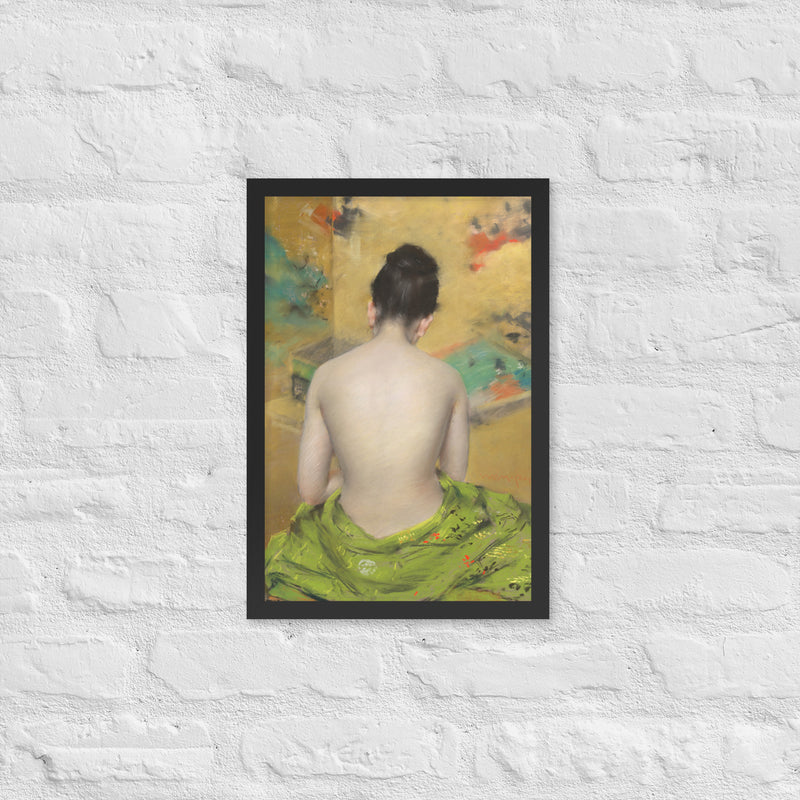 William Merritt Chase, Study of Flesh Color and Gold, 1888, Framed