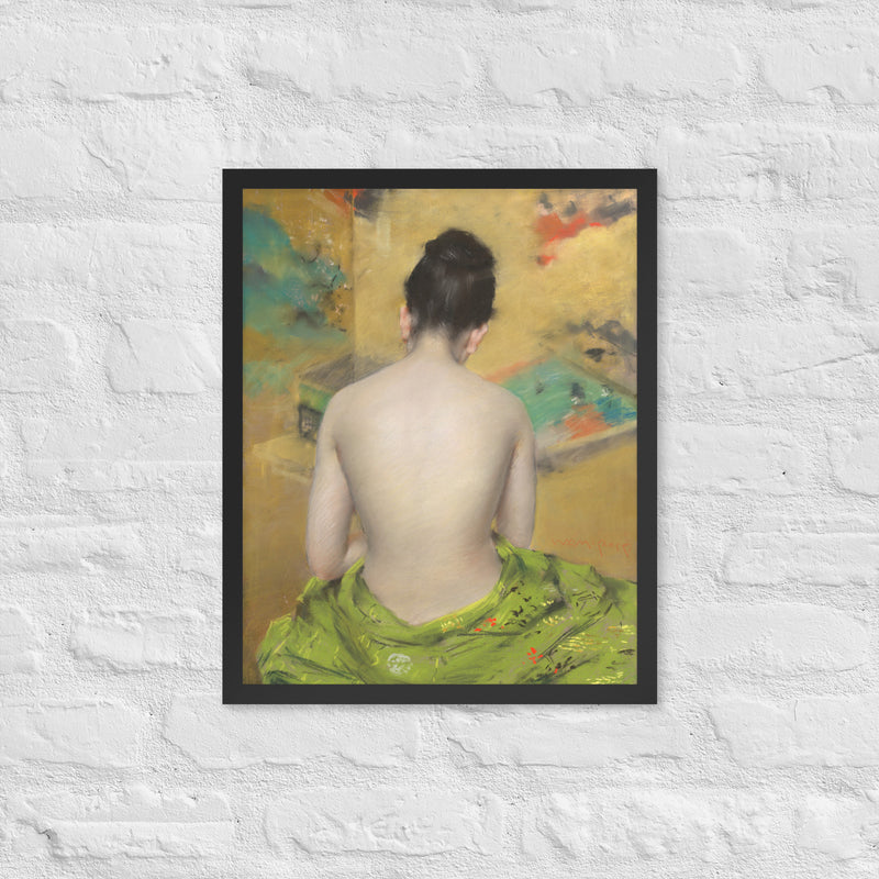 William Merritt Chase, Study of Flesh Color and Gold, 1888, Framed