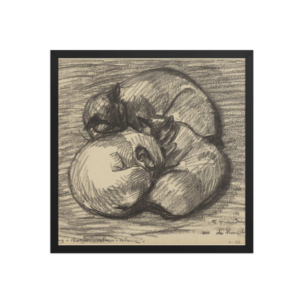 Tsching Batzar, The Cats, 1943, Framed