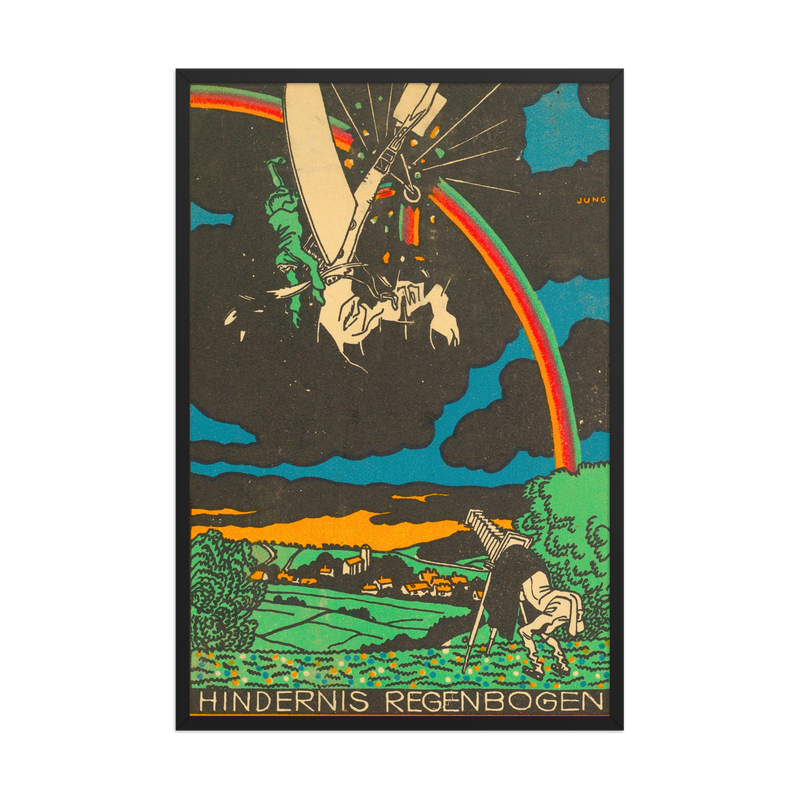 Moriz Jung, Rainbow Obstacle, Framed