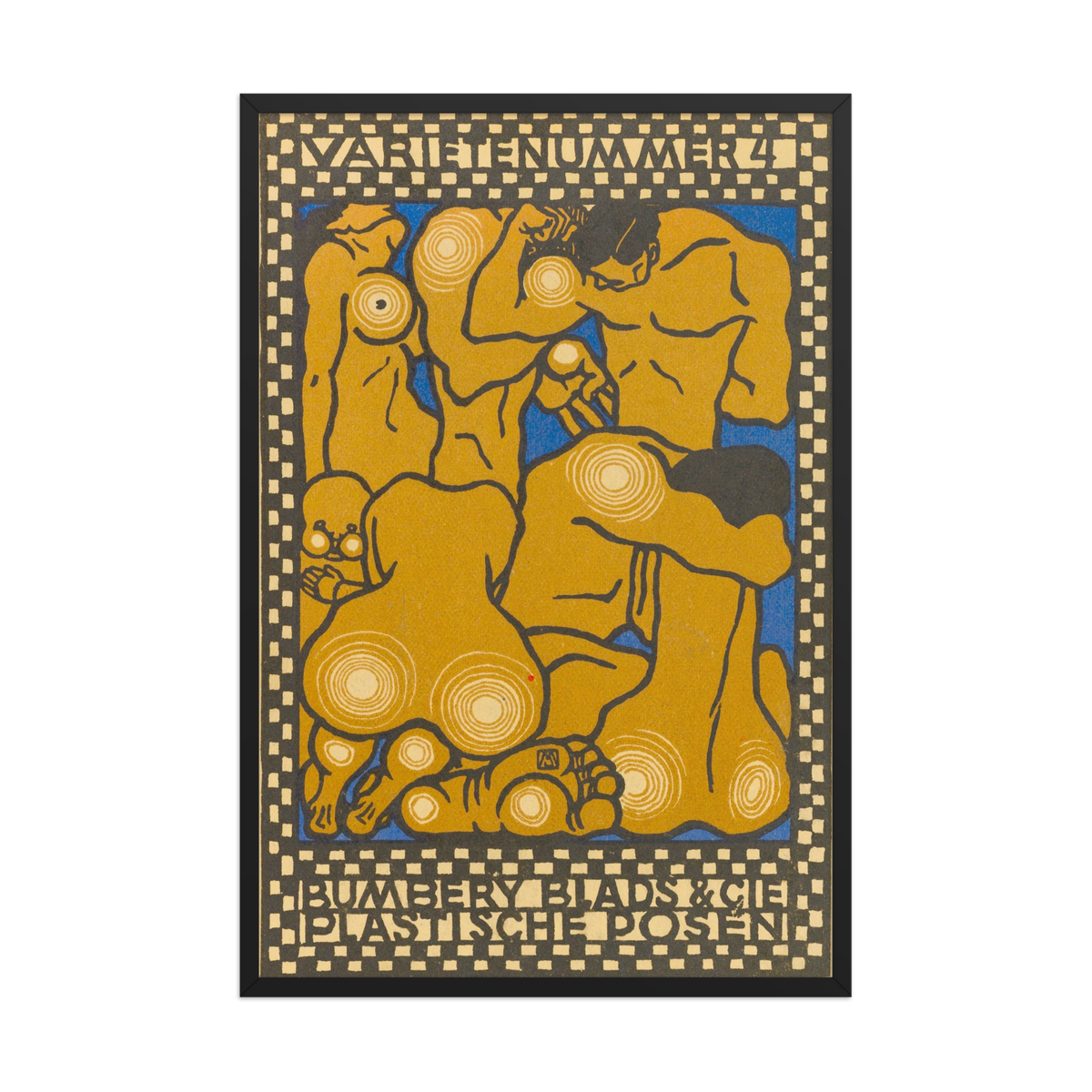 Moriz Jung, Bumbery Blads and Cie, Plastic Poses, 1907, Framed
