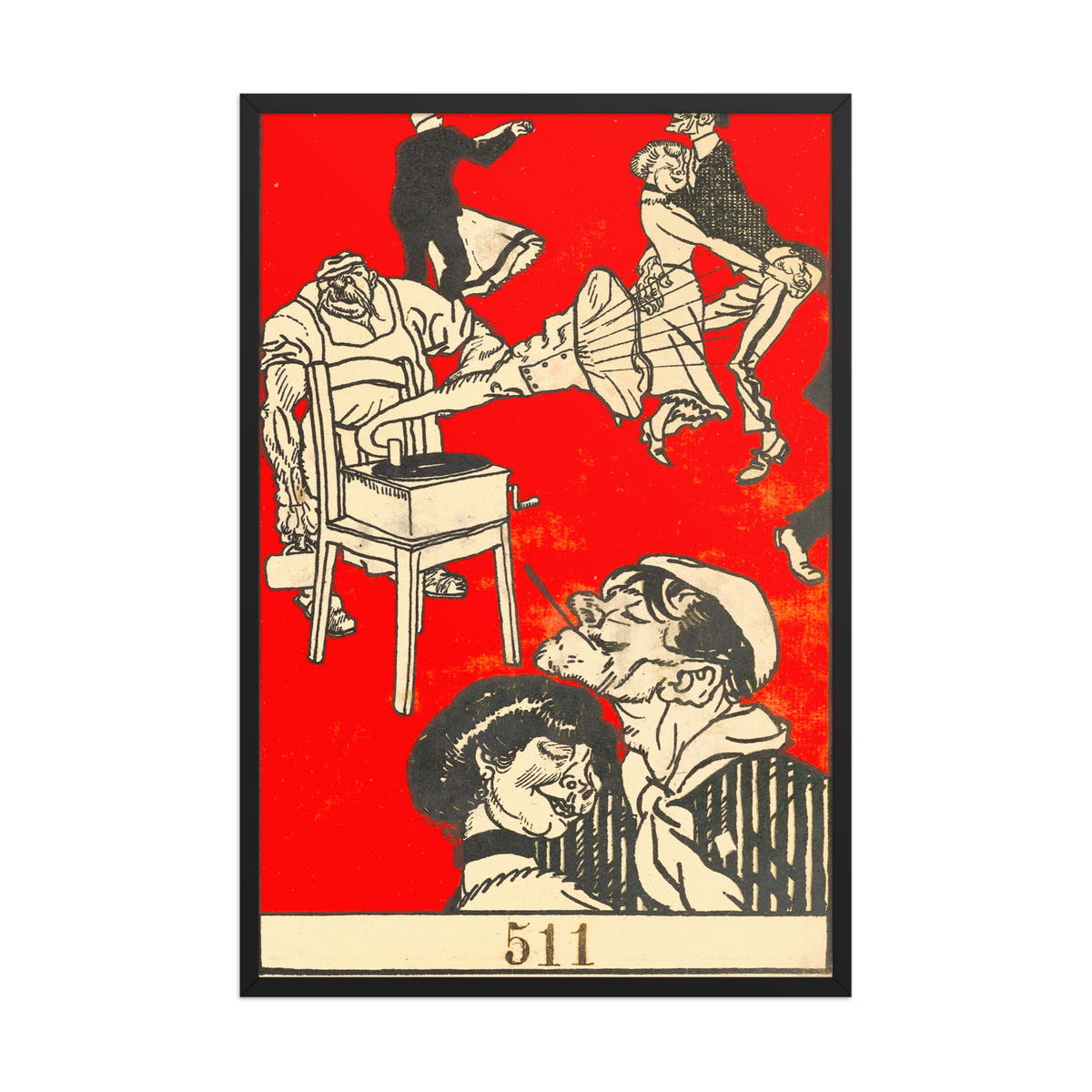Moriz Jung, Dancers, 1911, Framed