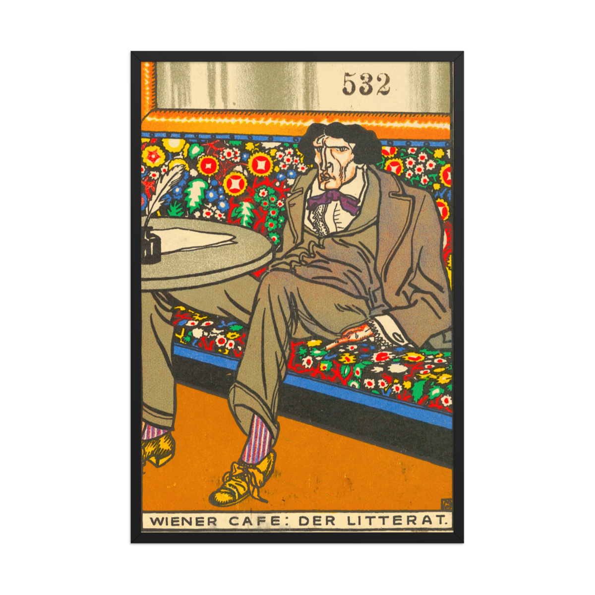 Moriz Jung, Man of the Letters, Framed