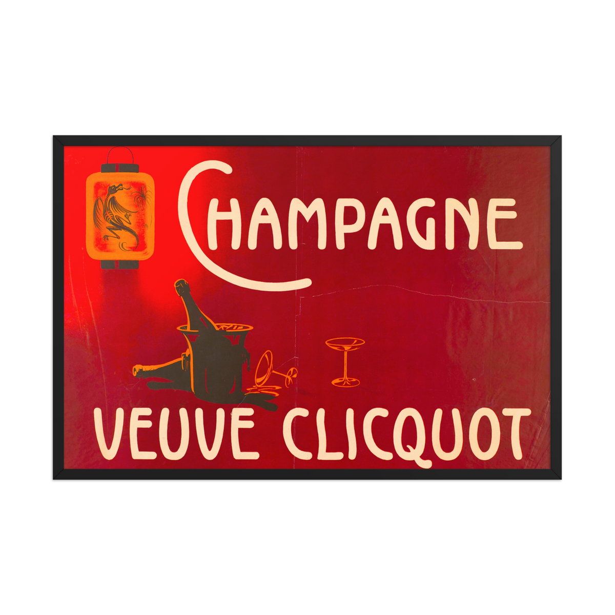 Arnold van Roessel, Champagne Veuve Cliquot, Framed