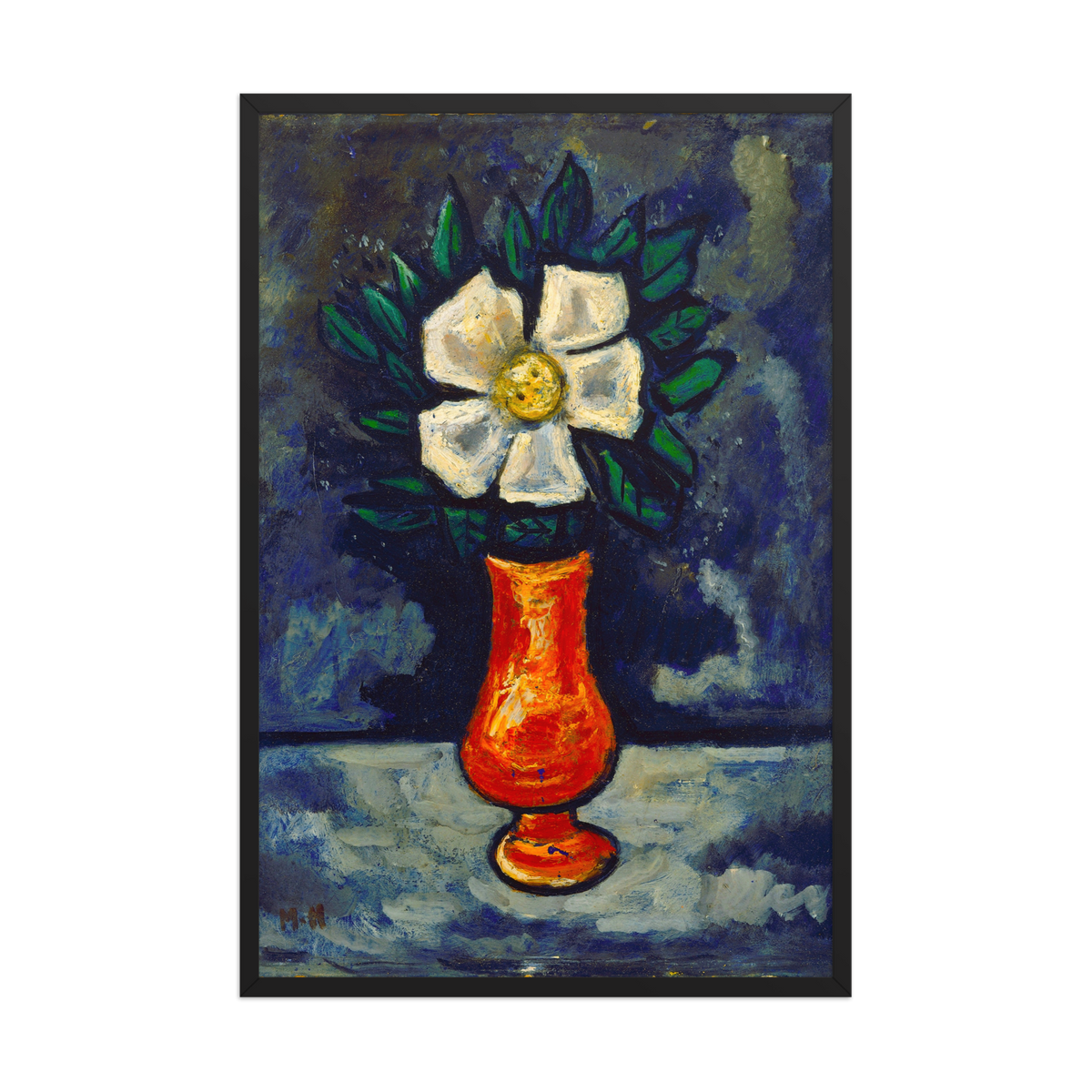 Marsden Hartley, White Flower, 1917, Framed