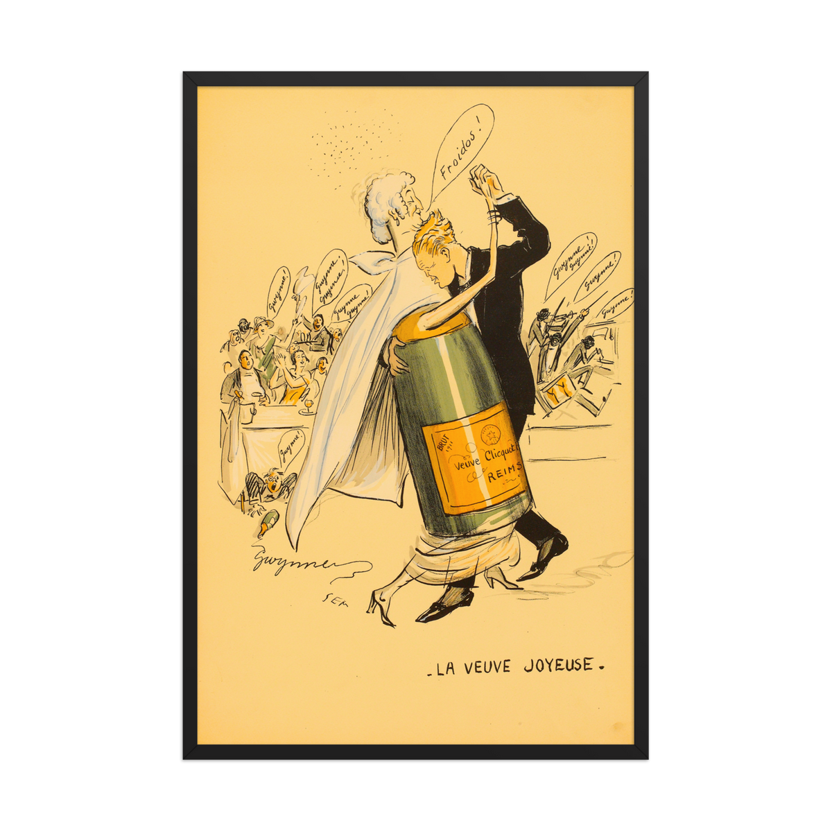 Georges Goursat, La Veuve Joyeuse, 1923