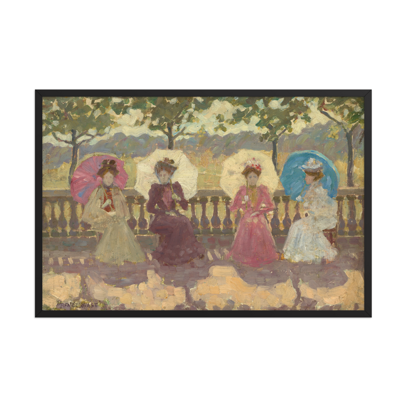 Maurice Prendergast, In the Park, 1891, Framed