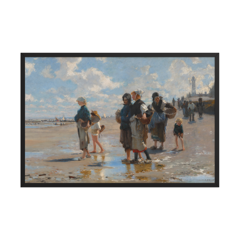 John Singer Sargent, En route pour la peche (Setting Out to Fish), 1878, Framed