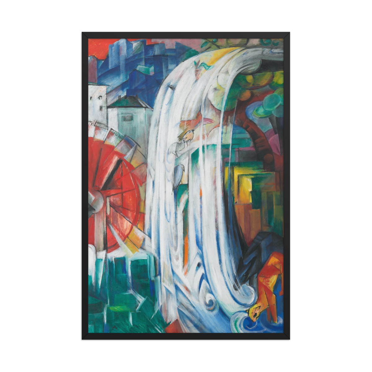 Franz Marc, The Bewitched Mill, 1913, Framed