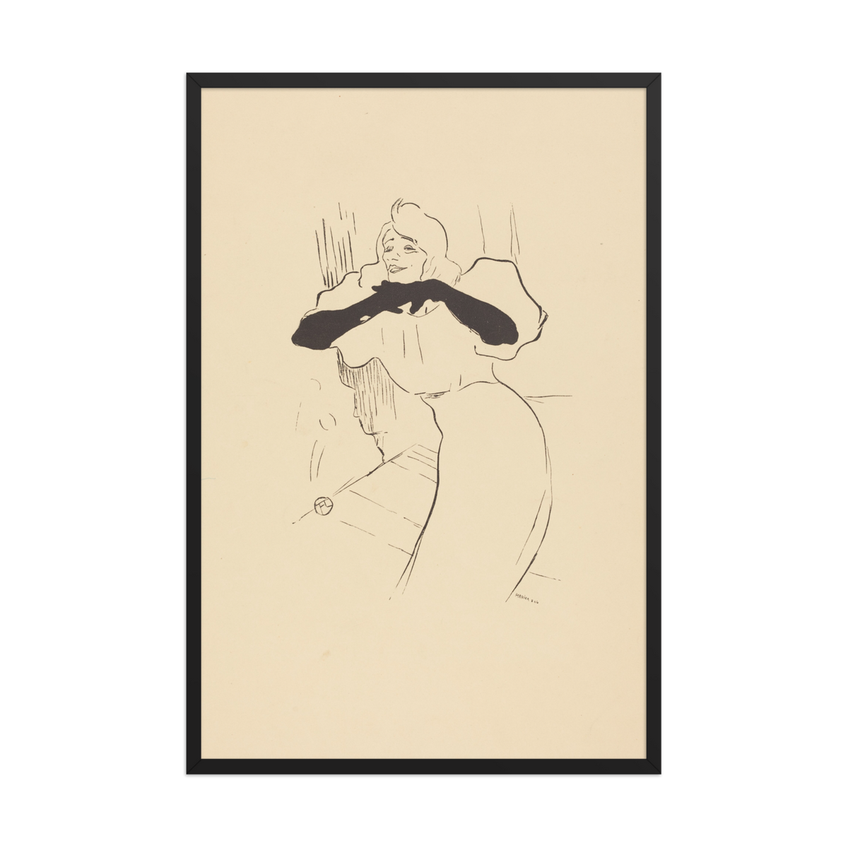 Yvette Guilbert, Linger a Little Longer, 1952, Framed