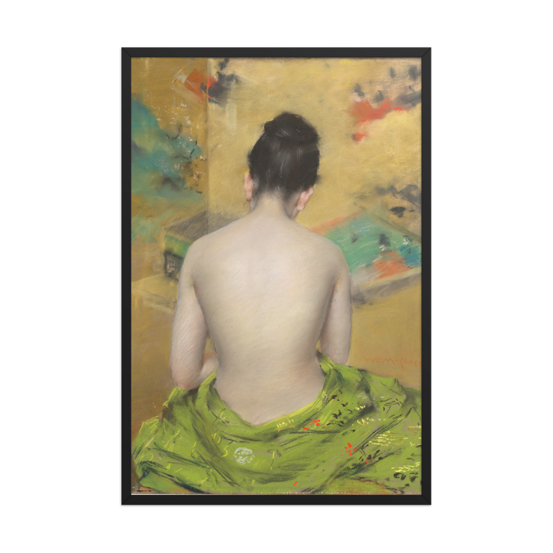 William Merritt Chase, Study of Flesh Color and Gold, 1888, Framed