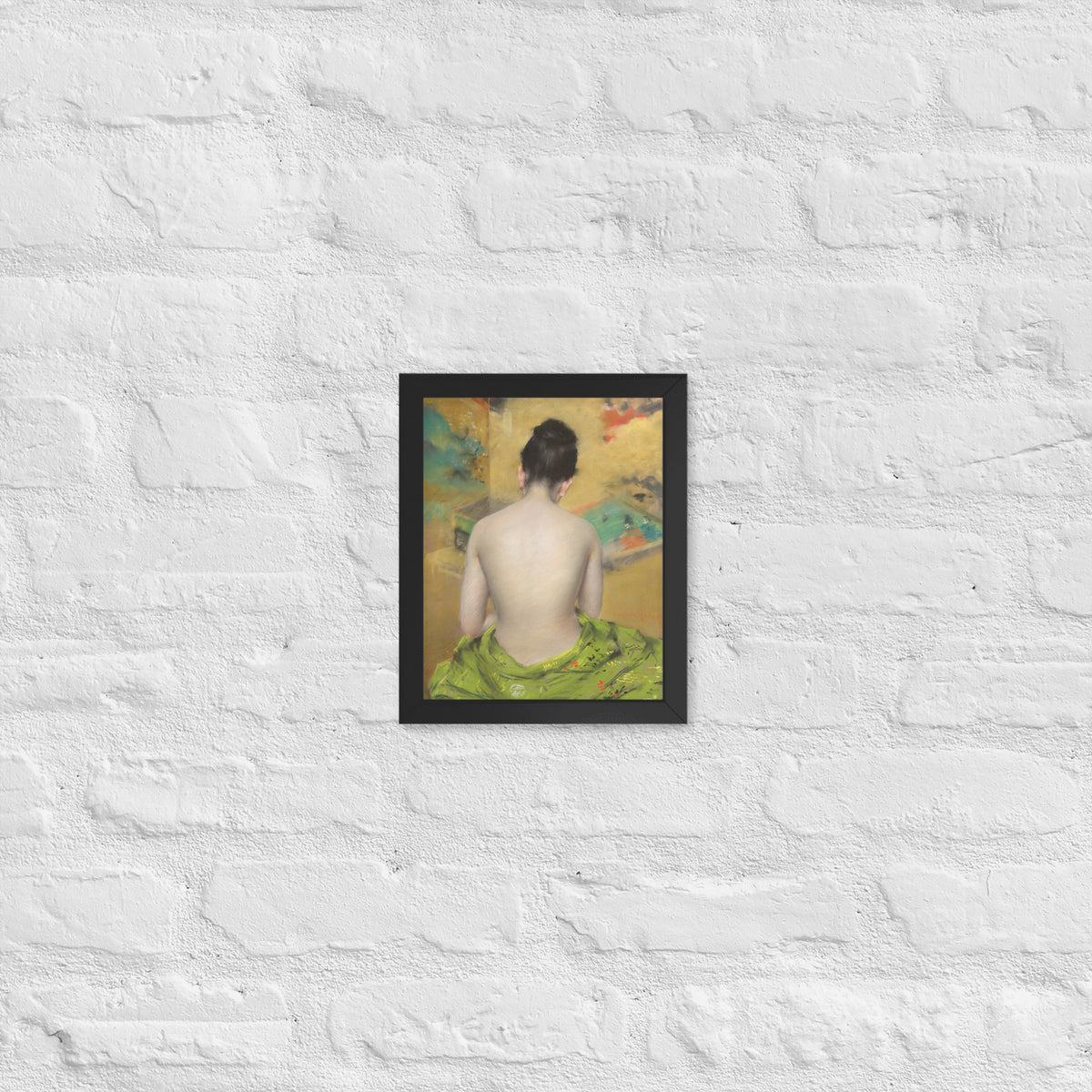 William Merritt Chase, Study of Flesh Color and Gold, 1888, Framed